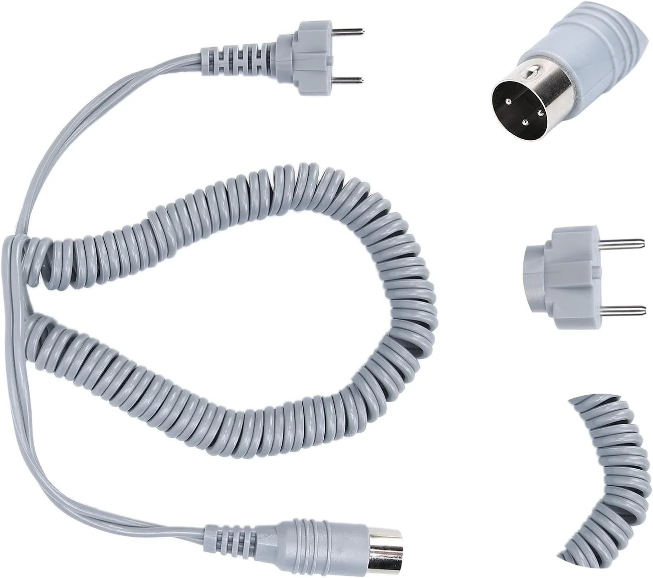 کابل هندپیس دستگاه مانیکور Denash، سیم برق هندپیس دستگاه مانیکور برقی (خاکستری)