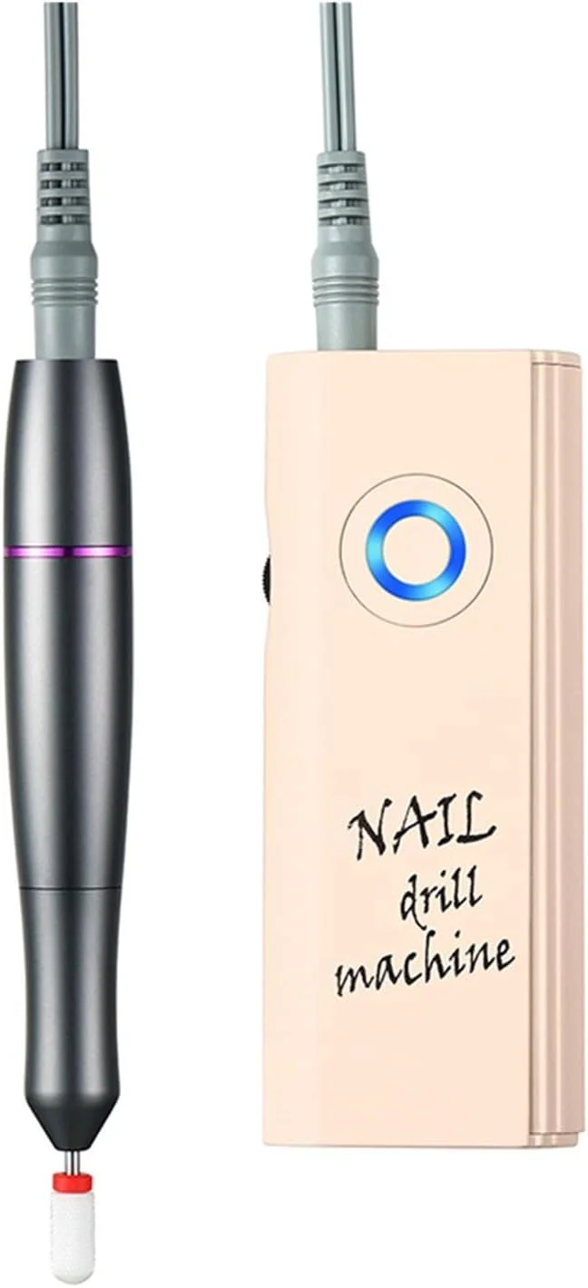 دستگاه سوهان برقی ناخن حرفه ای 30000 دور در دقیقه، هندپیس بی سیم قابل حمل برای ناخن های اکریلیک و ژل