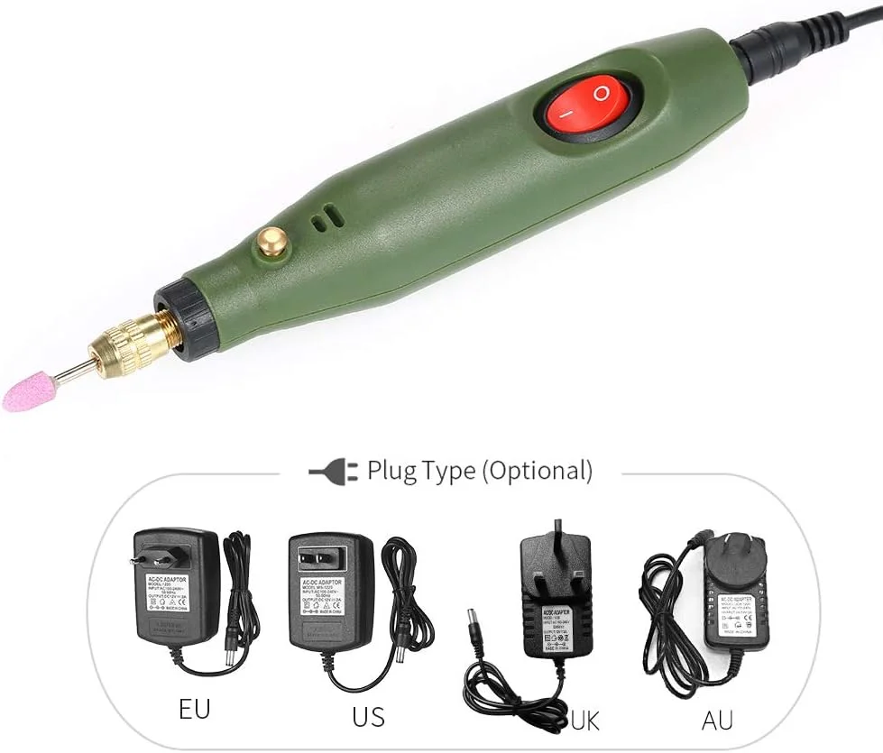 ست مینی سنگ فرز برقی چند منظوره Eacam، کیت ابزار چرخشی برقی برای فرزکاری، پولیش و حکاکی