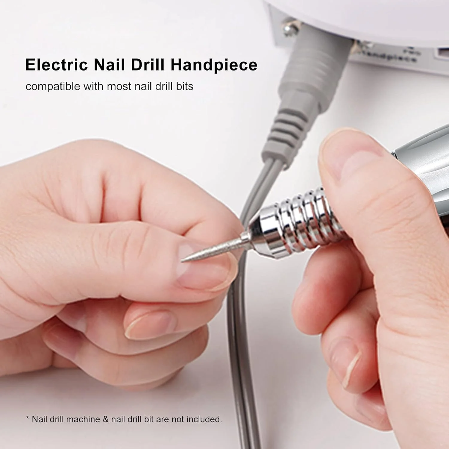 قلم سوهان برقی ناخن POOWE، ابزار دستی قابل حمل برای از بین بردن لاک ناخن و مانیکور (نقره ای) قلم سوهان برقی ناخن POOWE، ابزار دستی قابل حمل برای از بین بردن لاک ناخن و مانیکور (نقره ای)