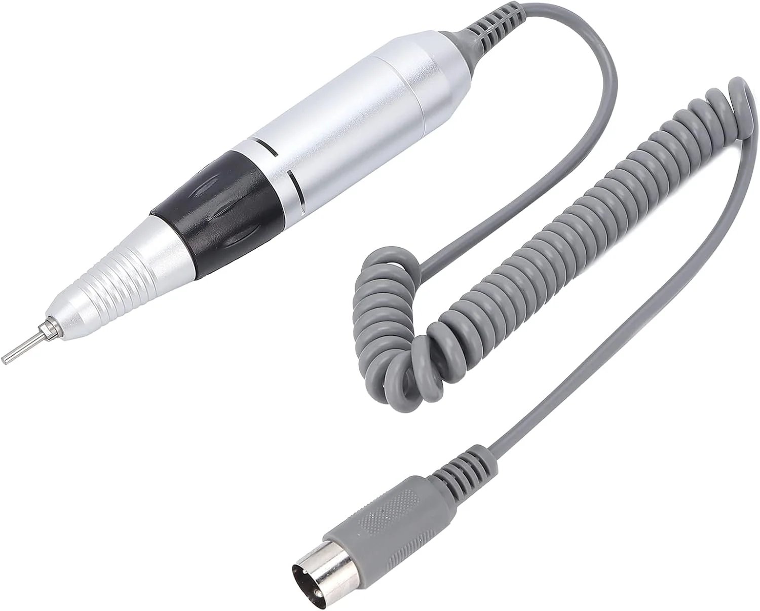 قلم دریل برقی ناخن، دسته تعویض پولیش دریل، دسته دستگاه سنگ زنی پولیش مانیکور، بافر سوهان ناخن برای سالن و خانه (مشکی)