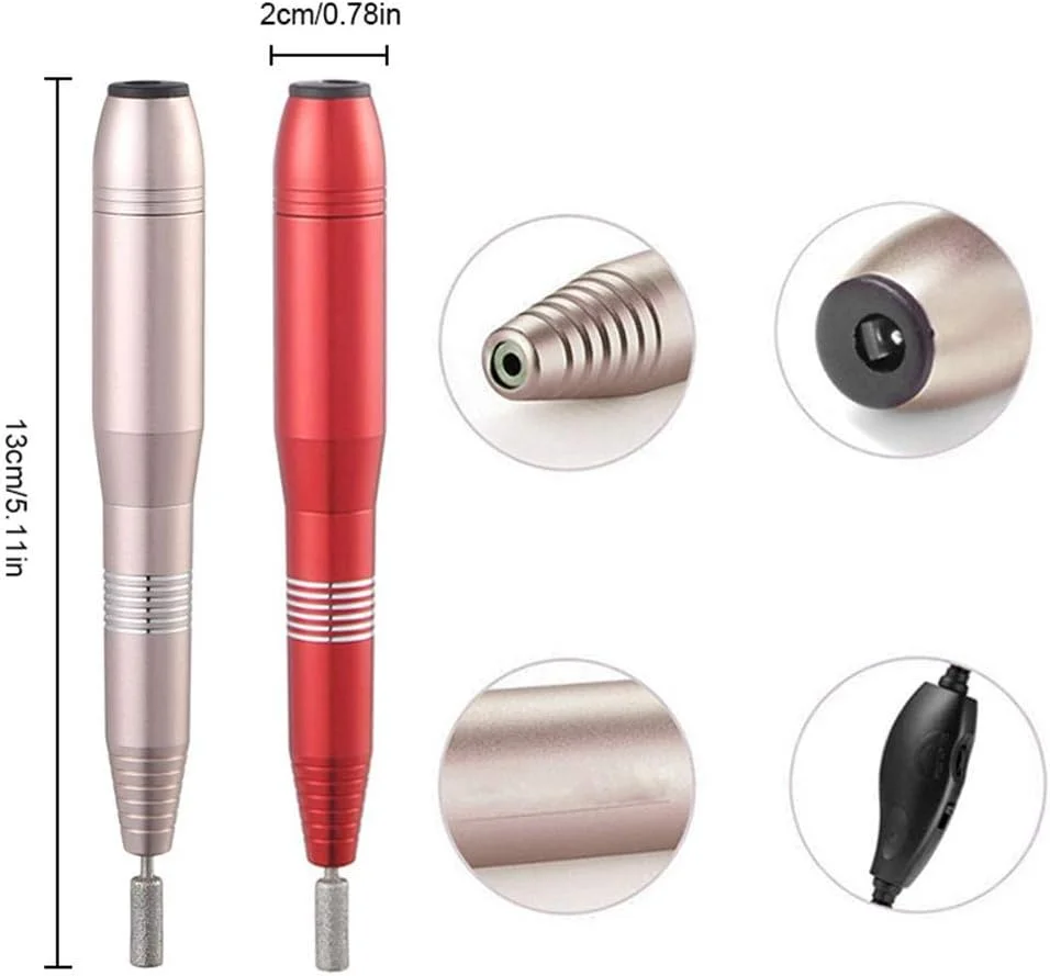 دستگاه سوهان برقی ناخن قابل حمل و جمع و جور، کیت مانیکور و پدیکور برقی با هندپیس و آسیاب مناسب برای استفاده در منزل و سالن دستگاه سوهان برقی ناخن قابل حمل و جمع و جور، کیت مانیکور و پدیکور برقی با هندپیس و آسیاب مناسب برای استفاده در منزل و سالن