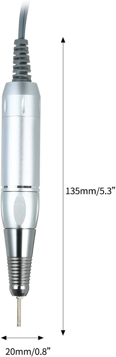 قلم دستگاه مانیکور برقی حرفه ای Labymos، ابزار پولیش و سوهان ناخن، لوازم جانبی طراحی ناخن - نقره ای