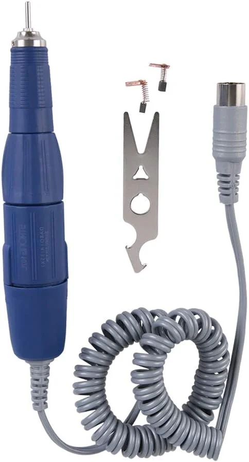 هندپیس دریل ناخن، 102L-2.35mm دسته دریل برقی ناخن حرفه ای، قطعه جایگزین ماشین دریل ناخن برای ماشین مانیکور برقی ناخن (آبی)