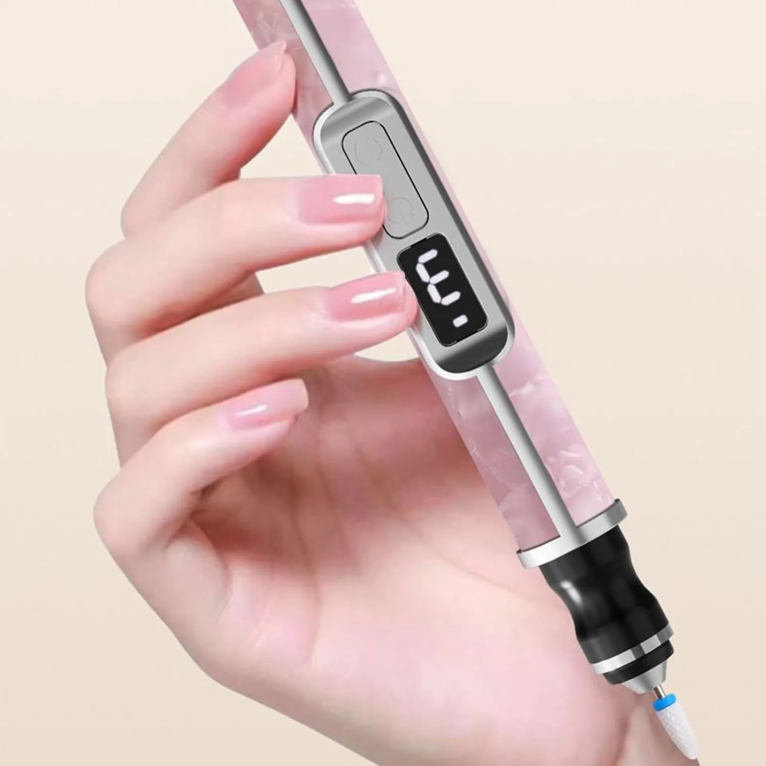 سوهان ناخن برقی | دارای 3 سرعت برای ناخن های ضخیم | سنگ پای شارژی برای استفاده در منزل، سالن، مسافرت، بانوان، دختران، آقایان و افراد مبتدی در فضای باز