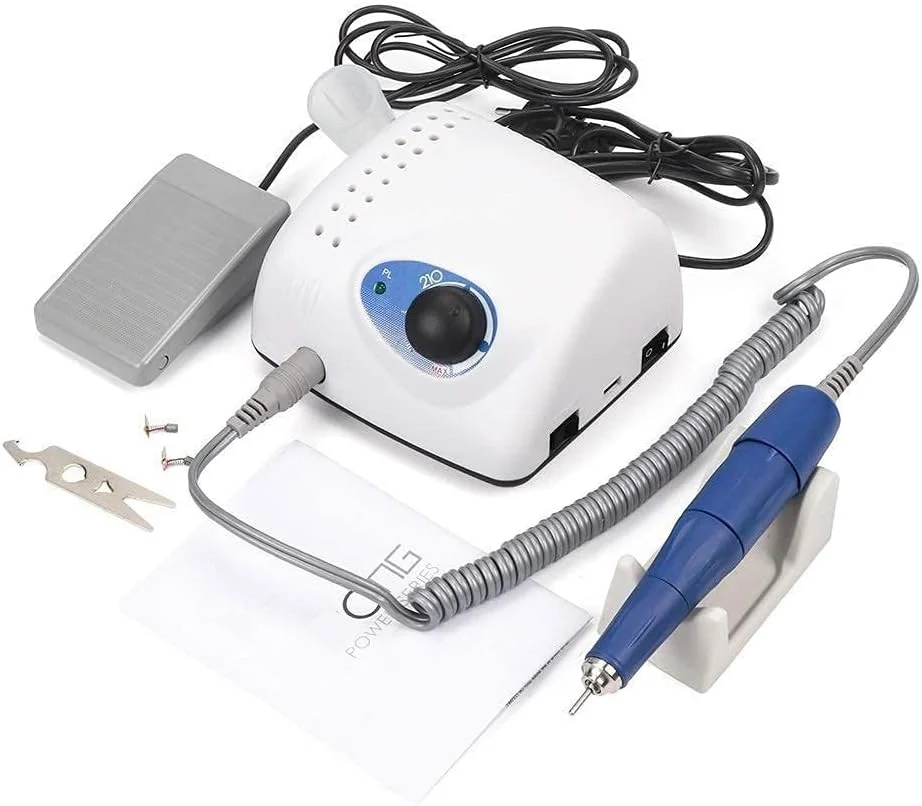 دستگاه سوهان برقی ناخن پیشرفته Bsety مدل Strong 210 با سرعت 35000 دور در دقیقه، مناسب برای مانیکور و پدیکور، به همراه متعلقات و ولتاژ 220 ولت