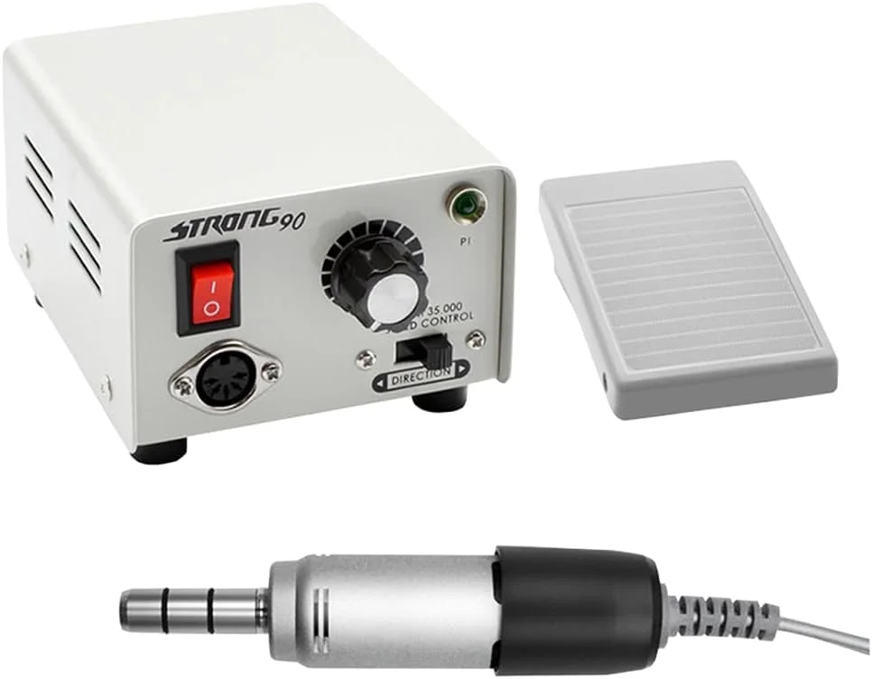 دستگاه سوهان برقی ناخن، سوهان ناخن قوی برای ناخن های اکریلیک، دسته حرفه ای 35000 دور در دقیقه، دستگاه مانیکور، سوهان پولیش ناخن، ابزار پدیکور (90+108E)