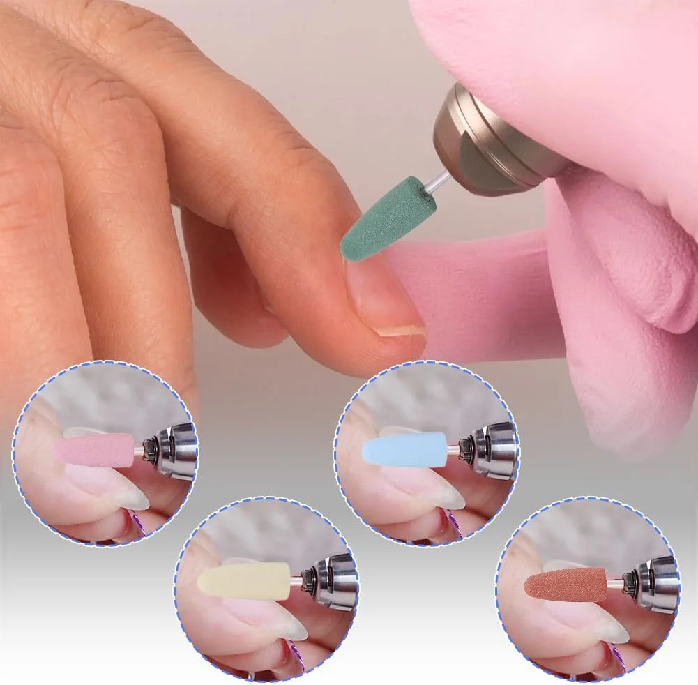 سری دستگاه مانیکور برقی جایگزین سر مانیکور پدیکور پرداخت آسیاب برش فایل ناخن