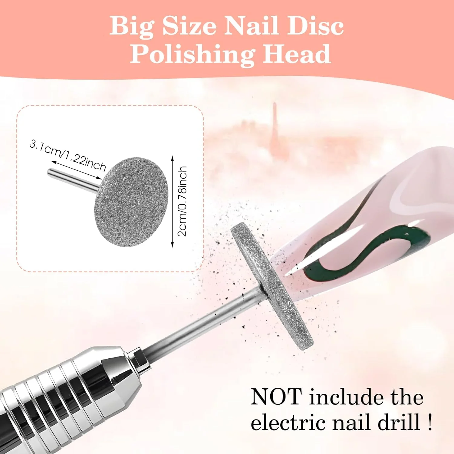 مجموعه 2 عددی سری سوهان دیسکی ناخن JIEYAO، سری حرفه ای برش ناخن، سوهان برقی پا، دیسک سمباده سخت پدیکور برای استودیو ناخن، مراقبت از پا، از بین بردن ژل و پوست های مرده