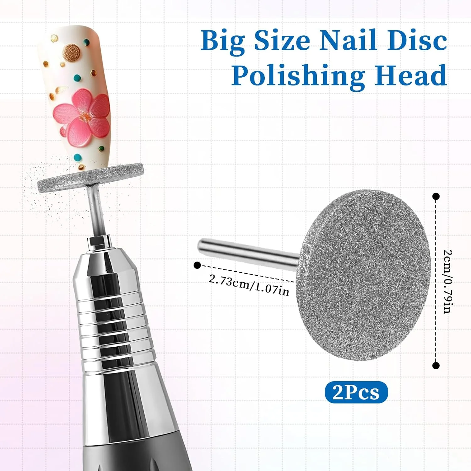 مجموعه 4 عددی دیسک سمباده ای سر دریلی ناخن، سری فلزی برقی سوهان پا، دیسک های سمباده ای جایگزین، ابزار مانیکور حذف پینه و پوست مرده پا مناسب برای مراقبت از پا و ناخن در سالن های آرایشی