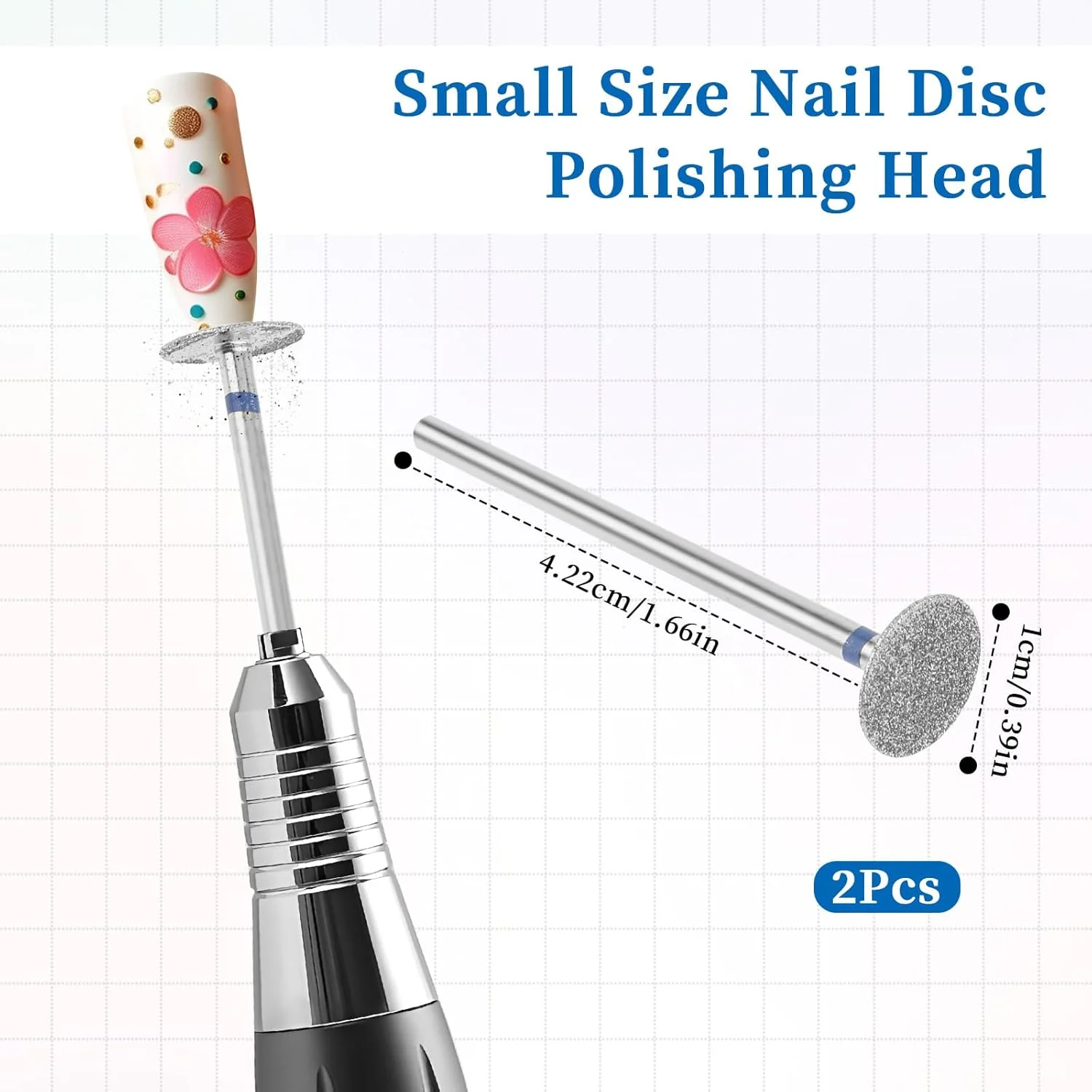 مجموعه 4 عددی دیسک سمباده ای سر دریلی ناخن، سری فلزی برقی سوهان پا، دیسک های سمباده ای جایگزین، ابزار مانیکور حذف پینه و پوست مرده پا مناسب برای مراقبت از پا و ناخن در سالن های آرایشی