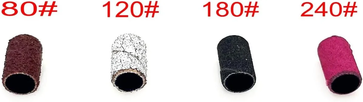 مجموعه سنباده ناخن JZK شامل 100 عدد سری سنباده برقی ناخن با یک عدد میله سنباده