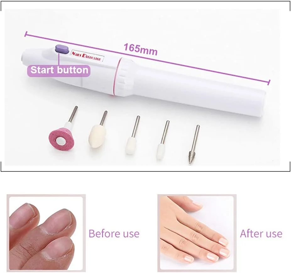 دستگاه سوهان ناخن برقی قابل حمل Weisy به همراه سری های سوهان، ابزار مانیکور و پدیکور، بهترین هدیه برای بانوان و دختران