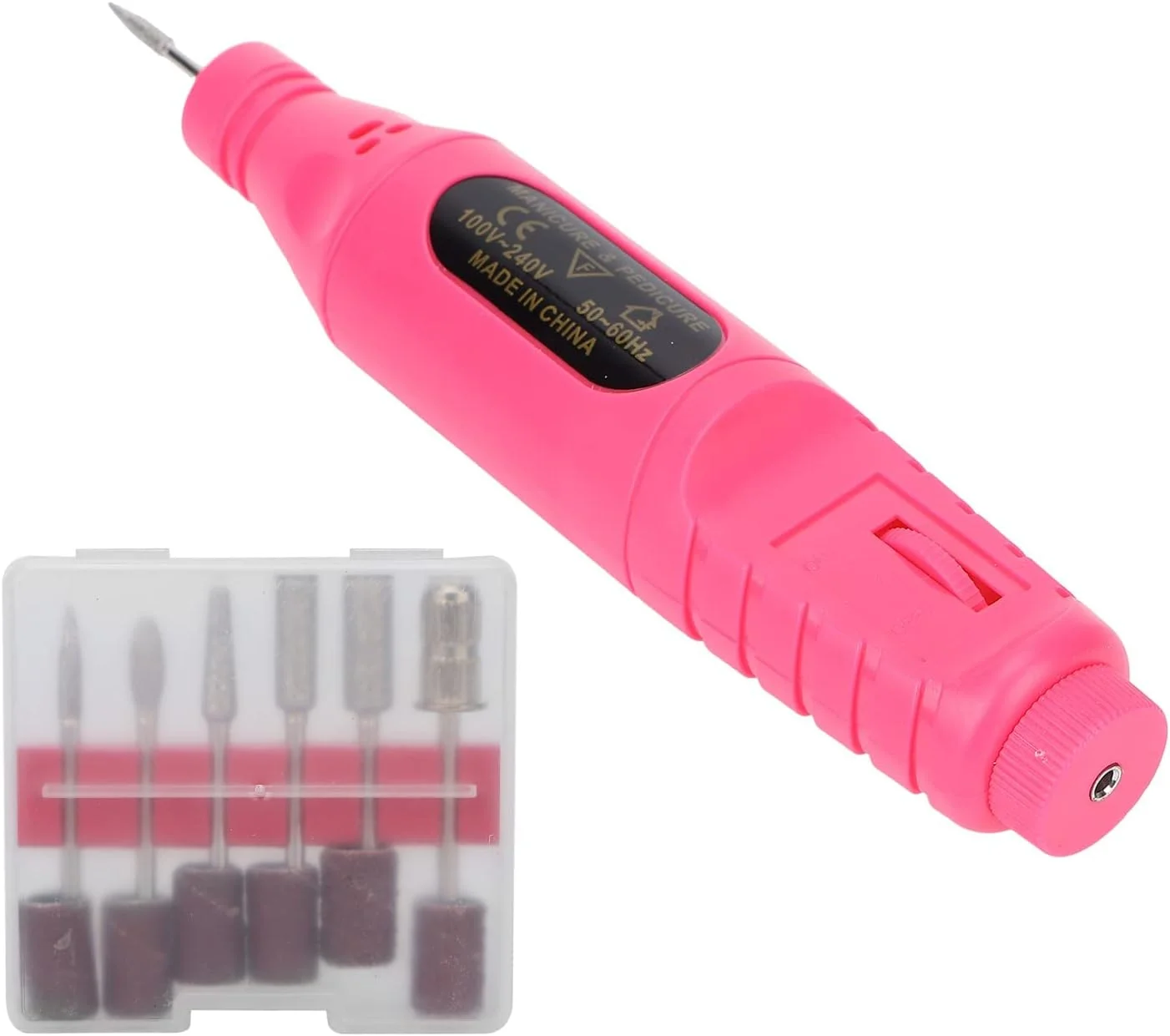 دستگاه سوهان برقی ناخن USB، دستگاه قلمی سوهان ناخن قابل حمل با 6 سری پولیش، مجموعه سوهان برقی لاک ژل ناخن، ابزار مانیکور قابل حمل هنر ناخن