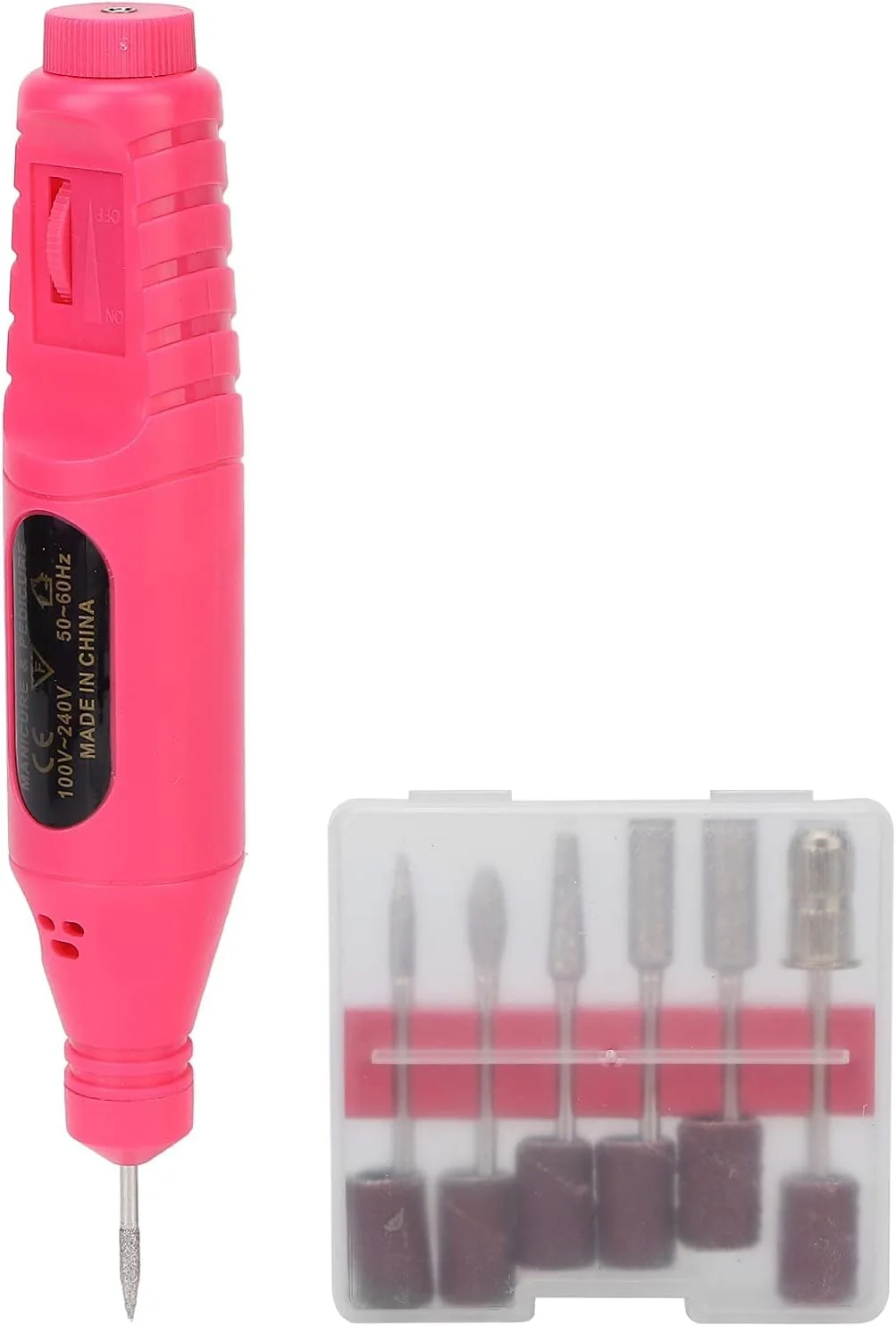 دستگاه سوهان برقی ناخن USB، دستگاه قلمی سوهان ناخن قابل حمل با 6 سری پولیش، مجموعه سوهان برقی لاک ژل ناخن، ابزار مانیکور قابل حمل هنر ناخن