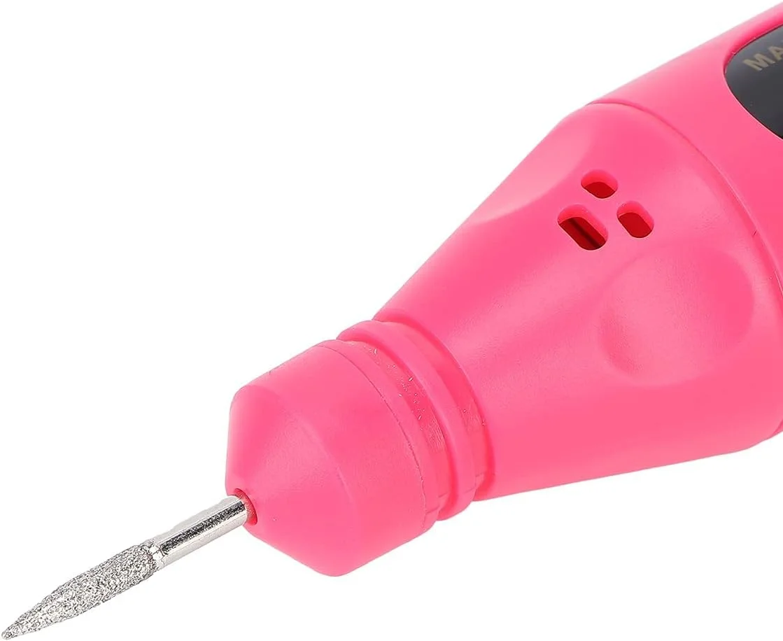 دستگاه سوهان برقی ناخن USB، دستگاه قلمی سوهان ناخن قابل حمل با 6 سری پولیش، مجموعه سوهان برقی لاک ژل ناخن، ابزار مانیکور قابل حمل هنر ناخن