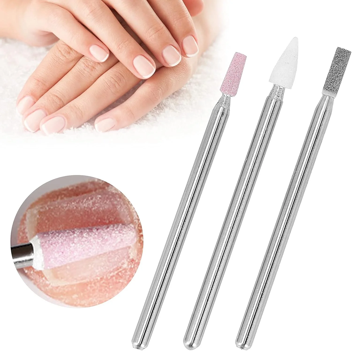 ۳ عدد سری سوهان ناخن - سری های از بین برنده کوتیکول سوهان ناخن به همراه جعبه نگهداری، سری پولیش و سوهان، سری سمباده ناخن، سری سوهان برقی