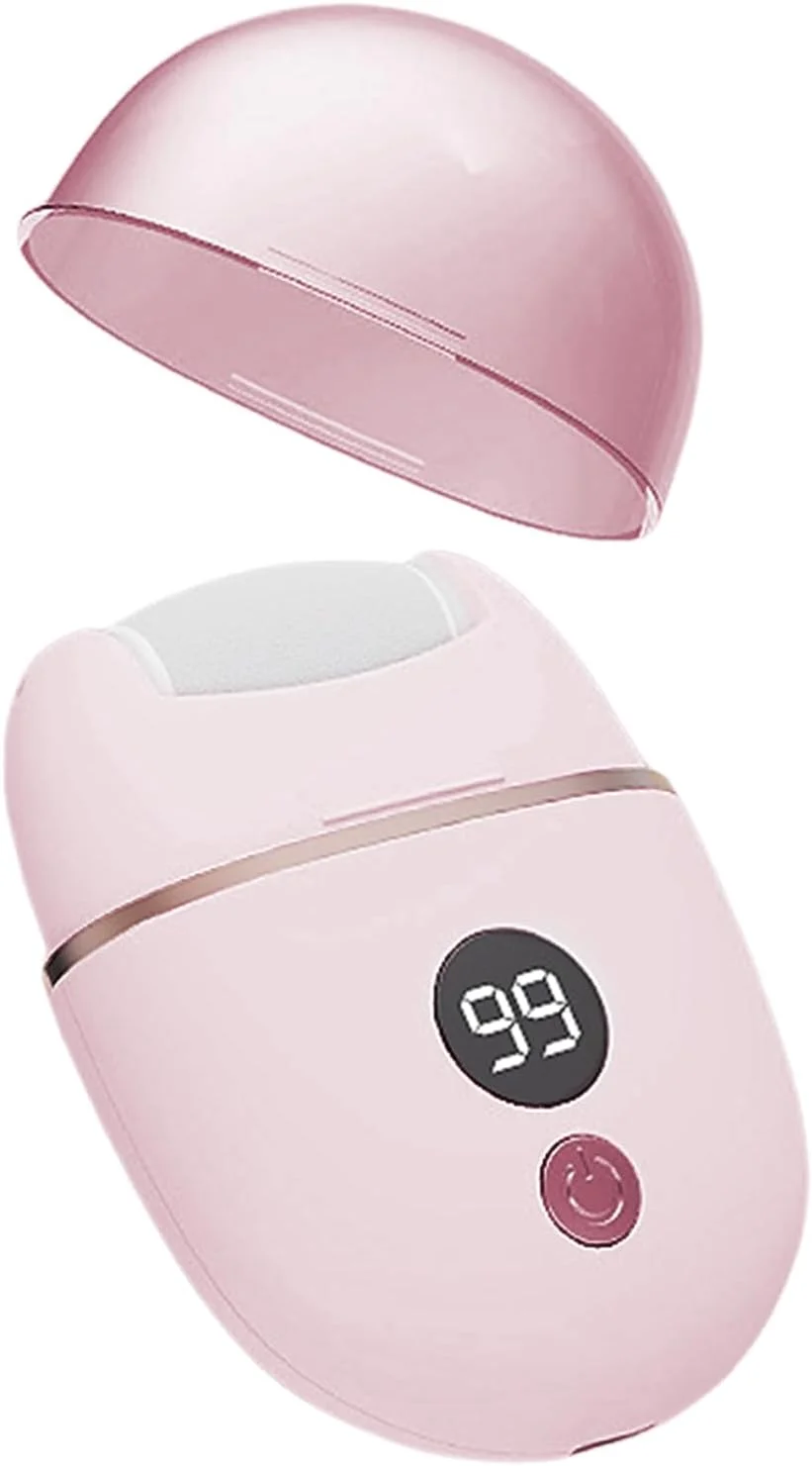 دستگاه سوهان برقی پا | دستگاه برقی از بین برنده پینه پا - دستگاه قابل شارژ با 3 سری، ابزار حرفه ای پدیکور با نمایشگر باتری برای پوست های خشک و مرده و پاشنه های ترک خورده