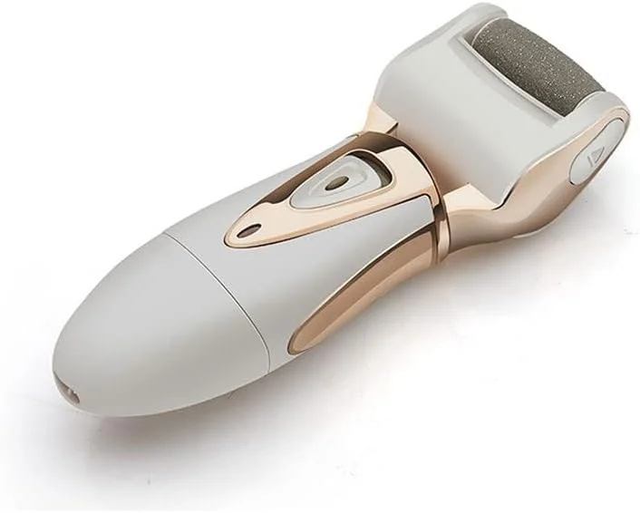 سوهان برقی پا از بین برنده پینه، کیت مراقبت از پا پدیکور قابل شارژ، کیت از بین برنده پینه پا با 2 سر غلتکی، برای از بین بردن پینه های ترک خورده و پوست سخت (رنگ: A) (B)