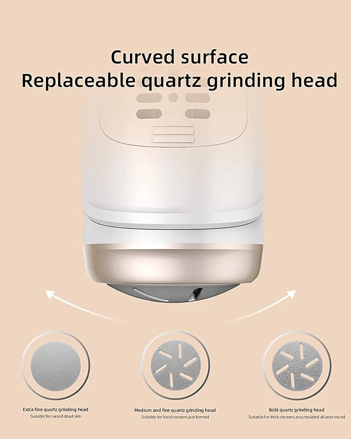 سوهان برقی پا USB و ابزار مراقبت از پا با 3 سری سنگ زنی و 2 سرعت