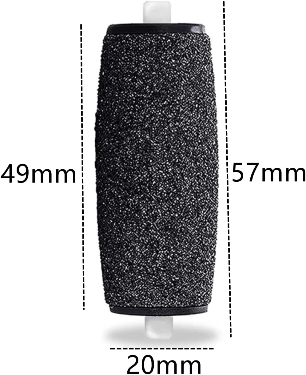 8 عدد سری غلتکی جایگزین سوهان پا، سری غلتکی یدکی زبر، پدیکور، لوازم جانبی حذف پوست سخت برای سوهان برقی پا