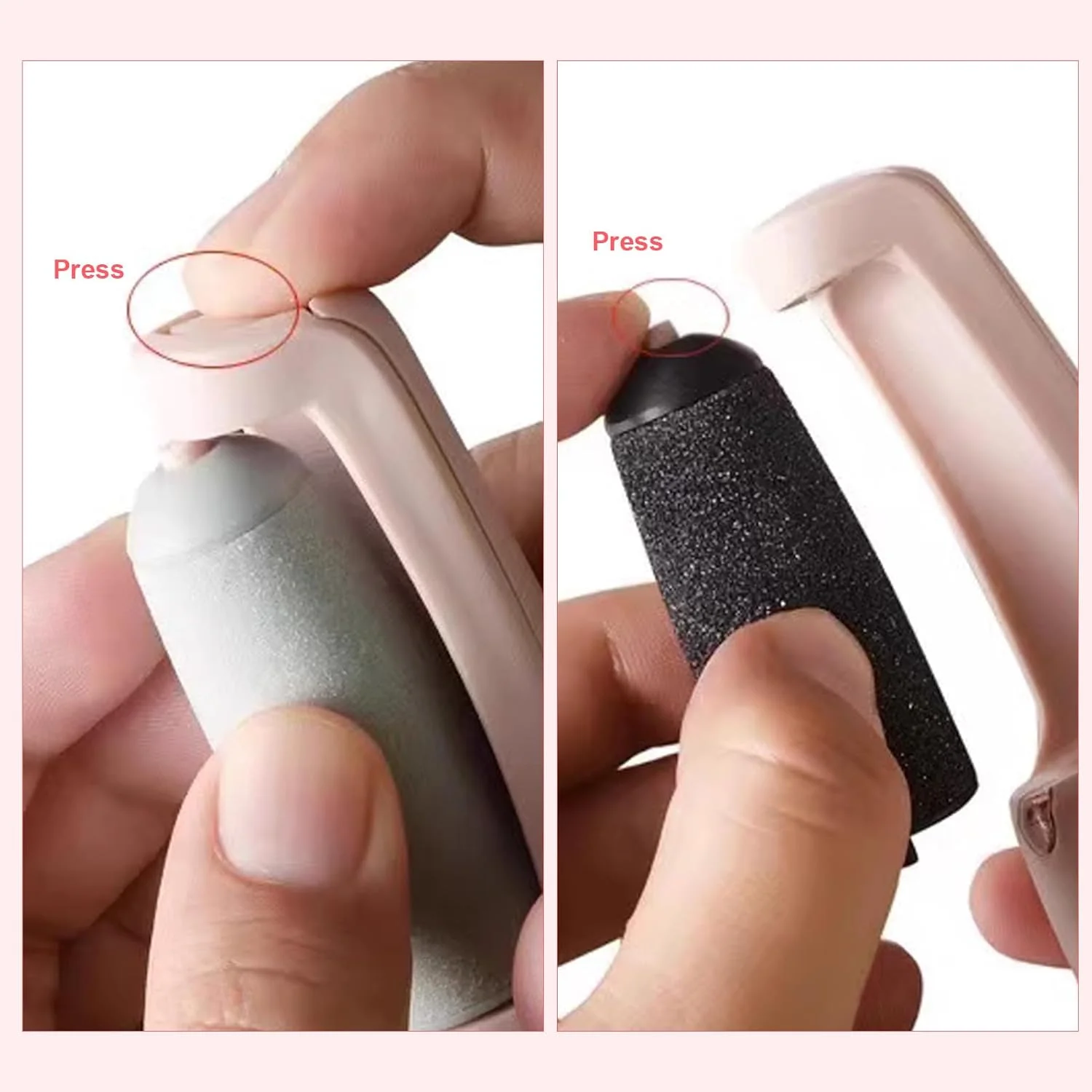 سر یدکی دستگاه سوهان برقی پا Zerone، بسته 10 عددی، سری غلتکی زبر و نرم، لوازم جانبی برای مراقبت شخصی و از بین بردن پینه پا