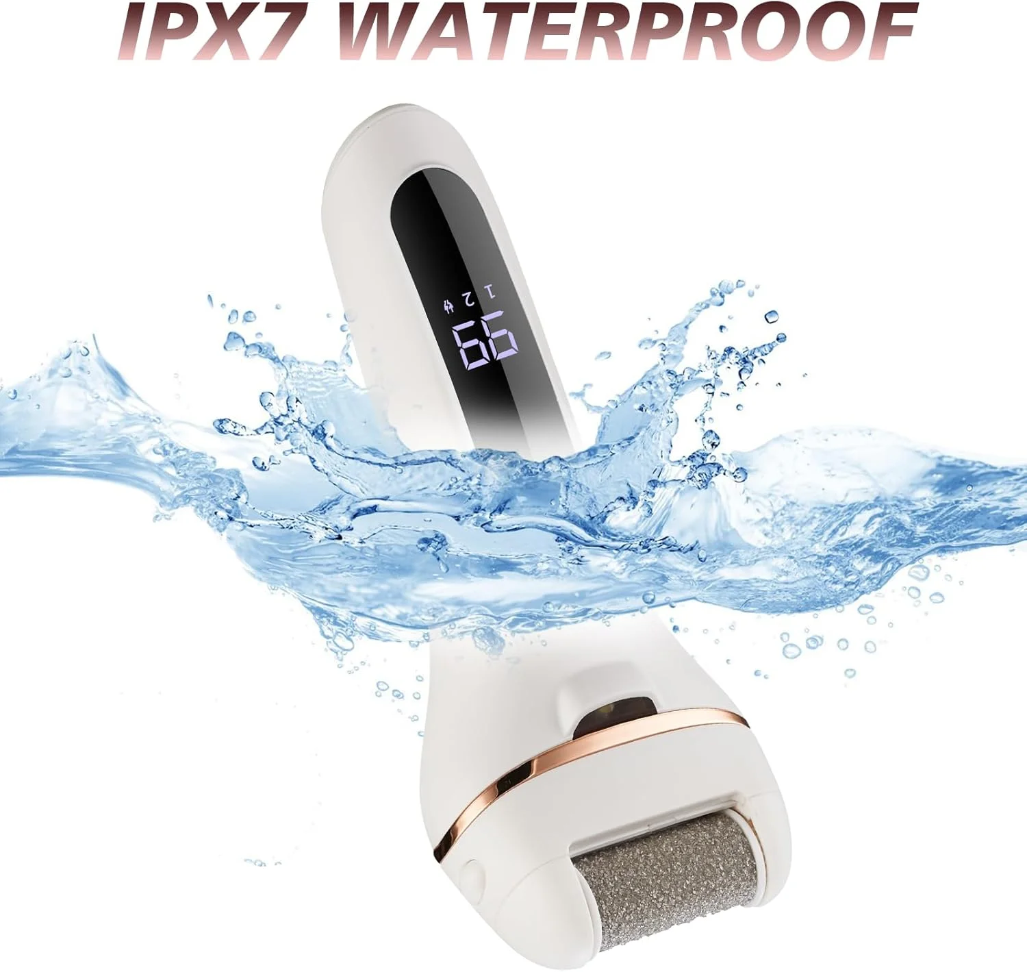 سوهان برقی پا، از بین برنده حرفه ای پوست سخت پا، کیت پدیکور شارژی از بین برنده پینه پا با 3 سری غلتکی برای پوست های مرده و خشک - سفید سوهان برقی پا، از بین برنده حرفه ای پوست سخت پا، کیت پدیکور شارژی از بین برنده پینه پا با 3 سری غلتکی برای پوست های مرده و خشک - سفید