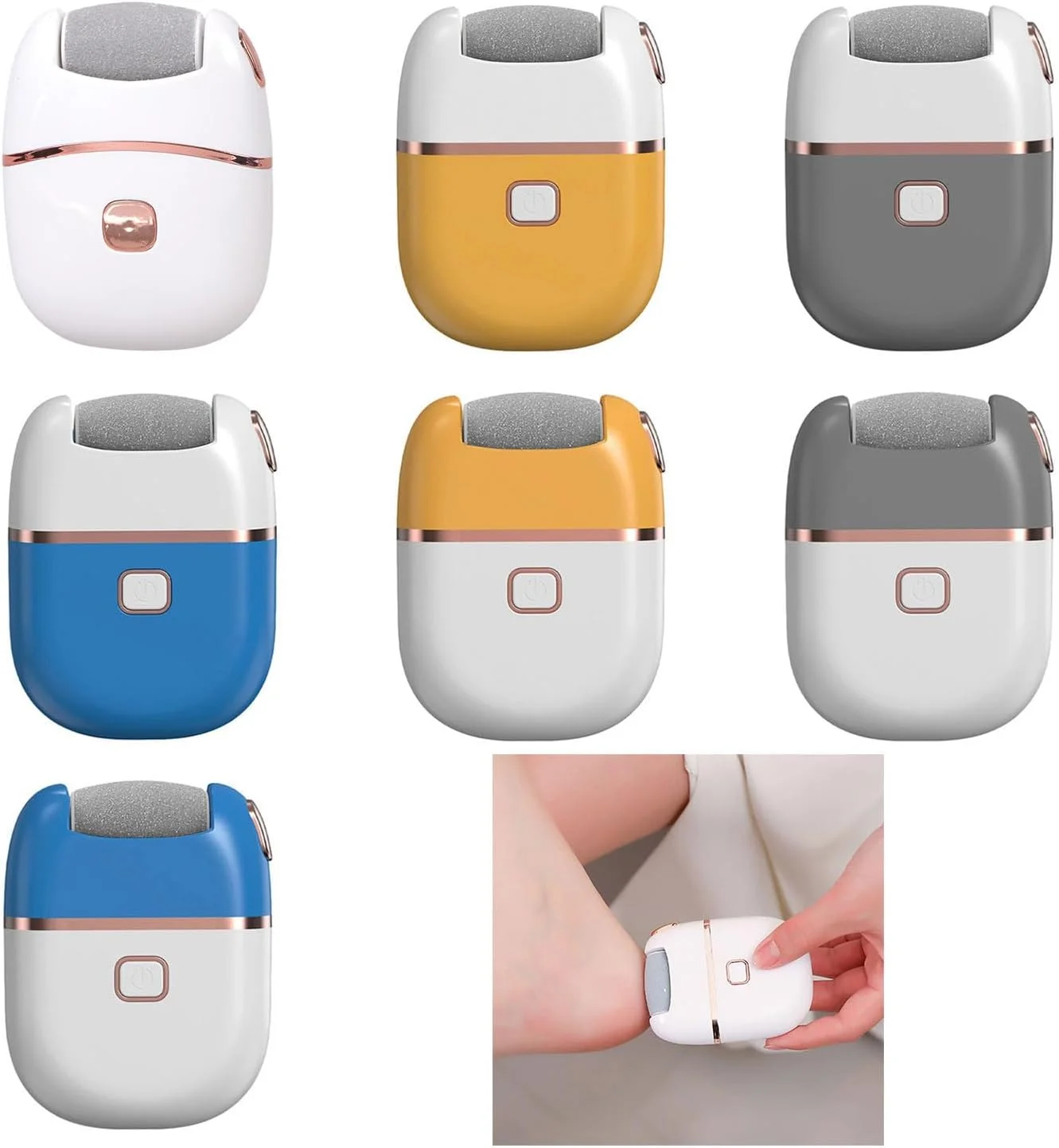 سوهان برقی پا، از بین برنده پینه، ابزار کارآمد لایه برداری و پدیکور، طراحی ارگونومیک ایمن برای داشتن پاهایی نرم و لطیف، سوهان برقی برای مراقبت روزانه از پا