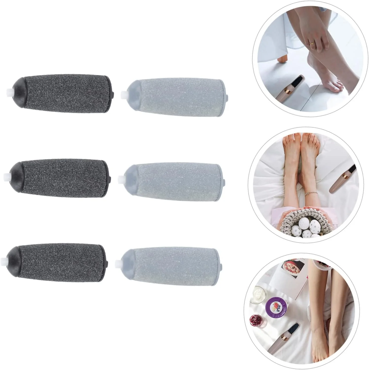 30 عدد سری یدکی سوهان پا، لوازم جانبی مانیکور، سوهان برقی ناخن، سری غلتکی برقی زبر، سری سنگ پا، لوازم جانبی پدیکور CD