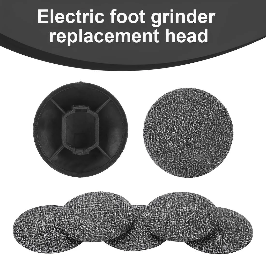 ۱۰ عدد سری جایگزین سوهان برقی پا، سری سنگ پای برقی، سری از بین برنده پینه، سری جایگزین پوست مرده (مشکی)