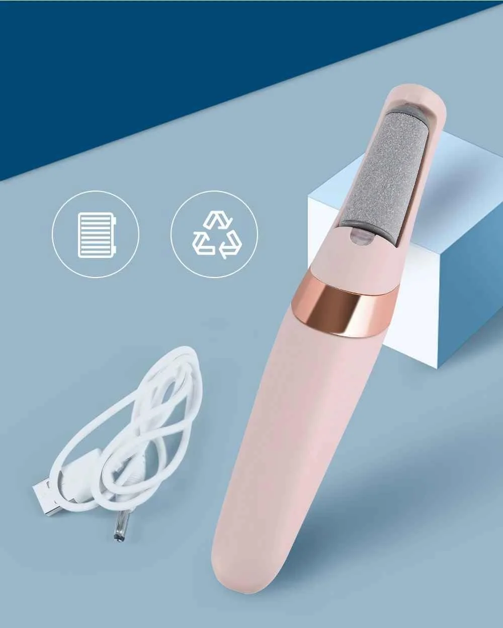 سوهان برقی حرفه ای پا، سر دو کوارتز، از بین برنده پینه، ابزار مراقبت از پدیکور