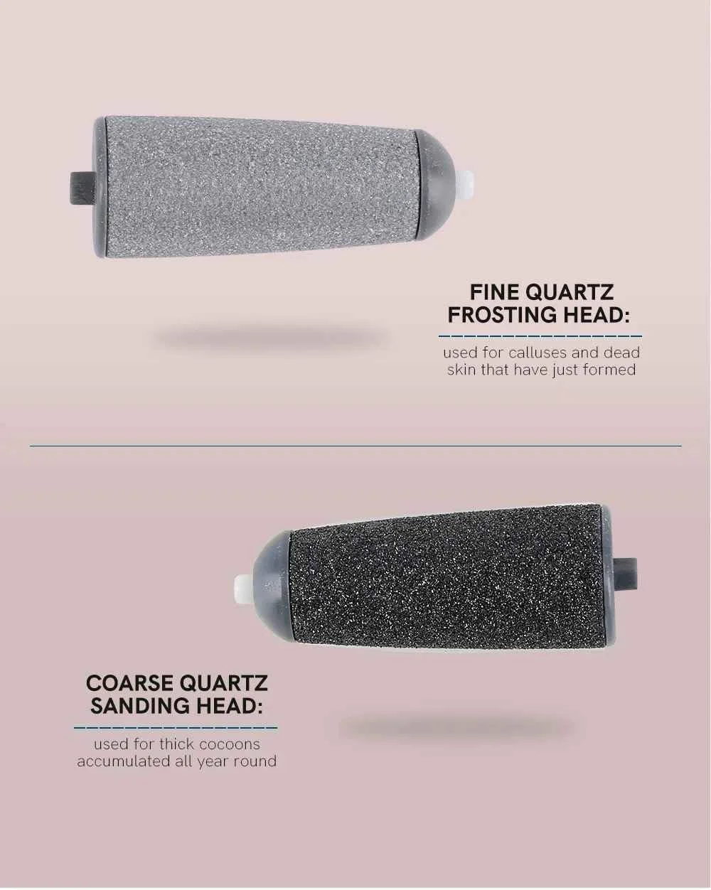 سوهان برقی حرفه ای پا، سر دو کوارتز، از بین برنده پینه، ابزار مراقبت از پدیکور