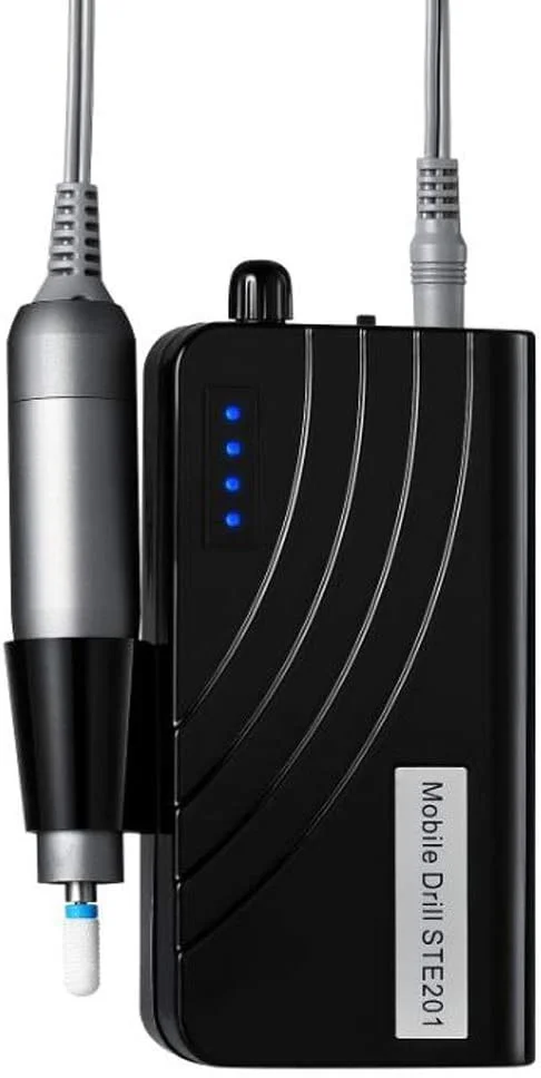 دستگاه سوهان برقی ناخن حرفه ای STUFY، ست مانیکور و پدیکور برقی، دستگاه سوهان برقی ناخن با نور LED برای ناخن های اکریلیک و بافر ناخن