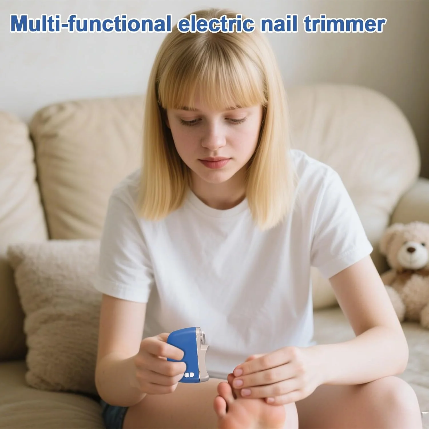 ناخن گیر، سوهان ناخن شارژی 2 سرعته - ماشین اصلاح هوشمند برقی با قابلیت پولیش | مناسب منزل، محل کار، مسافرت، سالن، کمپینگ، کودکان، بزرگسالان، سالمندان، نوزادان، ناخن پا و ناخن دست