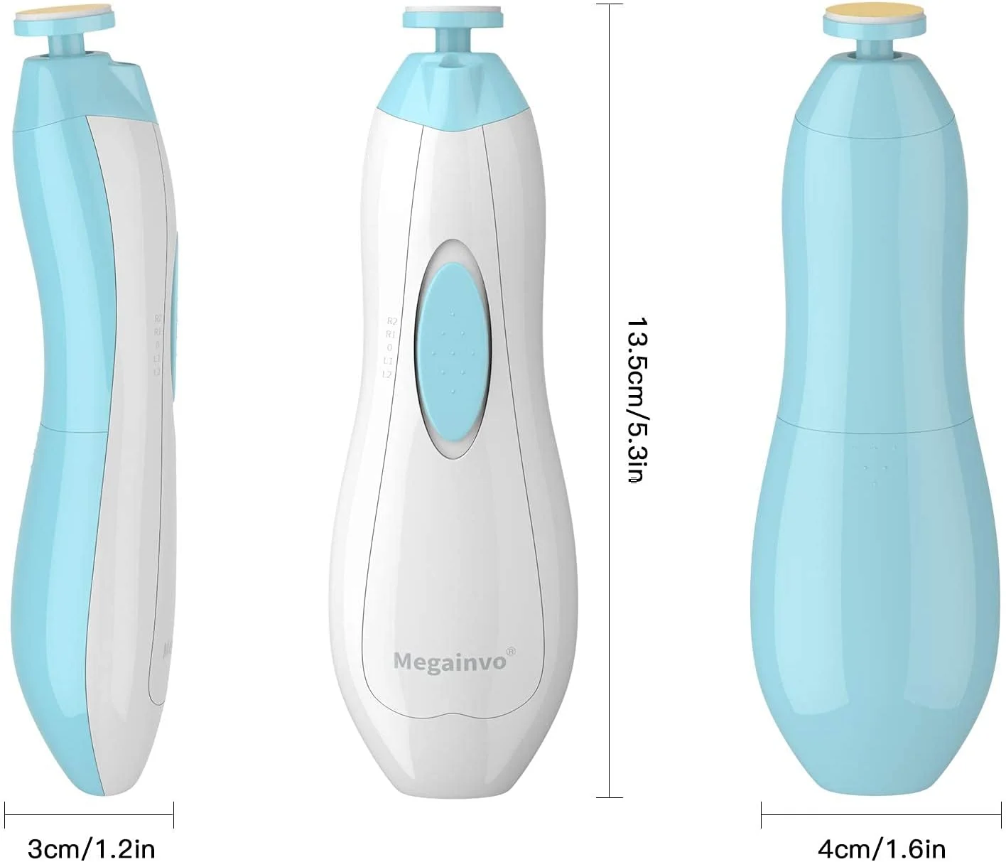 سوهان ناخن برقی کودک Megainvo، ست مانیکور، ناخن گیر، دارای چراغ LED، طراحی فوق العاده آرام، ایمن برای نوزادان، کودکان نوپا و کودکان، کیت مراقبت از ناخن های دست و پا، 10 سری سمباده، آبی سوهان ناخن برقی کودک Megainvo، ست مانیکور، ناخن گیر، دارای چراغ LED، طراحی فوق العاده آرام، ایمن برای نوزادان، کودکان نوپا و کودکان، کیت مراقبت از ناخن های دست و پا، 10 سری سمباده، آبی