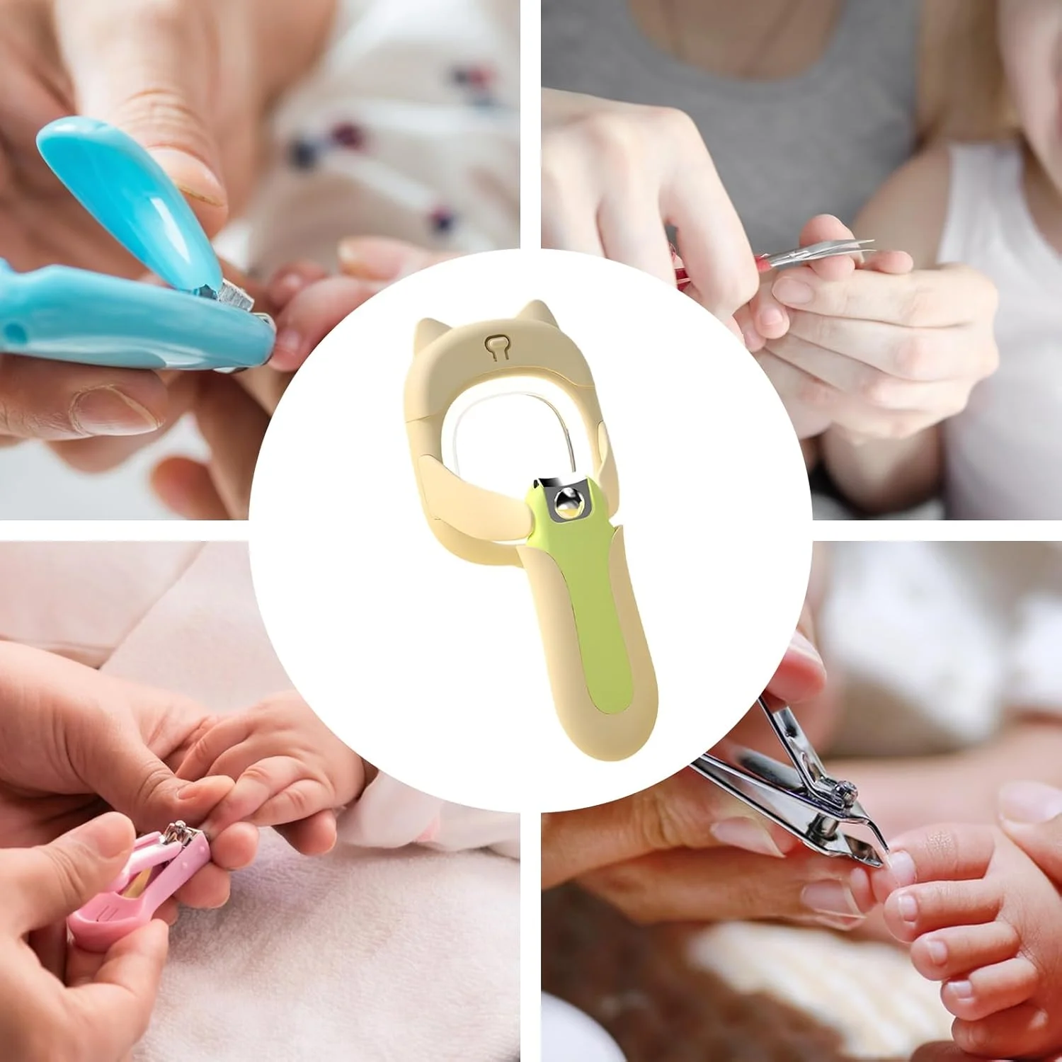 ناخن گیر کودک | سوهان ناخن برقی LED برای نوزادان با بزرگنمایی 25 برابری - ابزار ایمن و اتوماتیک برای مراقبت از ناخن انگشت برای استفاده کودکان در شب، مسافرت، خانه و خانواده ناخن گیر کودک | سوهان ناخن برقی LED برای نوزادان با بزرگنمایی 25 برابری - ابزار ایمن و اتوماتیک برای مراقبت از ناخن انگشت برای استفاده کودکان در شب، مسافرت، خانه و خانواده