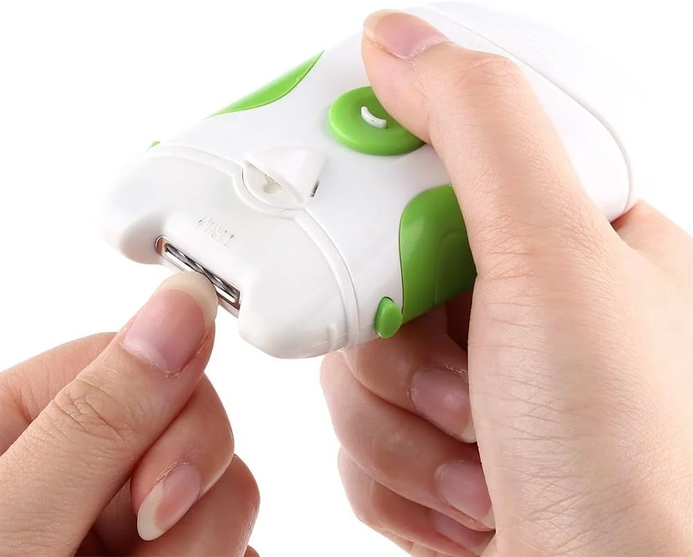 ناخن گیر برقی MXGZ، سوهان ناخن کودک و بزرگسال، ابزار مانیکور و پیرایش ناخن برقی ایمن و حرفه ای دو منظوره