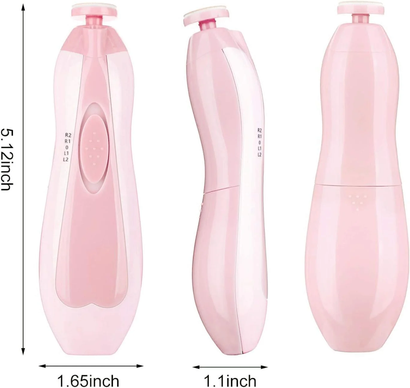 ست مانیکور و سوهان ناخن برقی الترازون، سوهان ناخن انگشتان دست و پا با چراغ LED برای نوزادان، کودکان و بزرگسالان