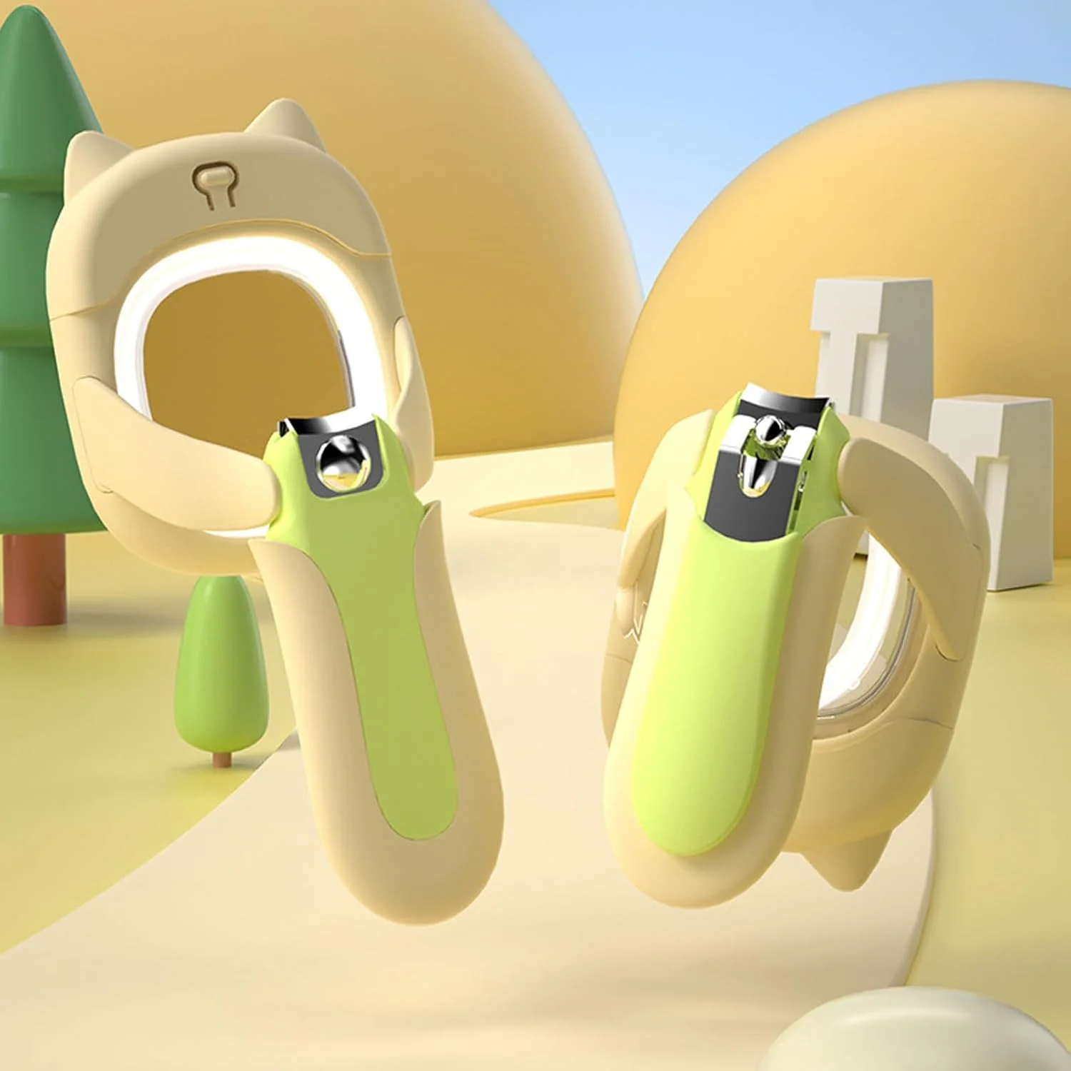 ناخن گیر کودک - سوهان ناخن برقی LED برای نوزادان با بزرگنمایی 25 برابری، قیچی اتوماتیک ایمن ابزار پیرایش کودک برای مراقبت خانواده استفاده شبانه ثبت نام خانگی کودکان