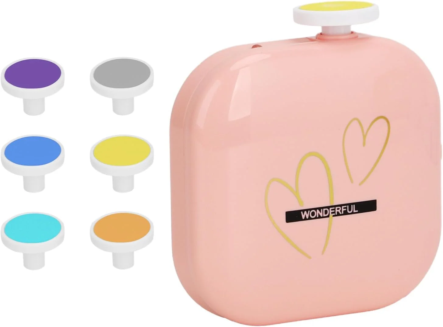 سوهان ناخن برقی کودک | سوهان ناخن برقی USB با قیچی، ابزار دقیق دو سرعته با 6 پد سمباده برای مانیکور ناخن های دست مناسب تمام سنین، بزرگسالان، پسران و دختران