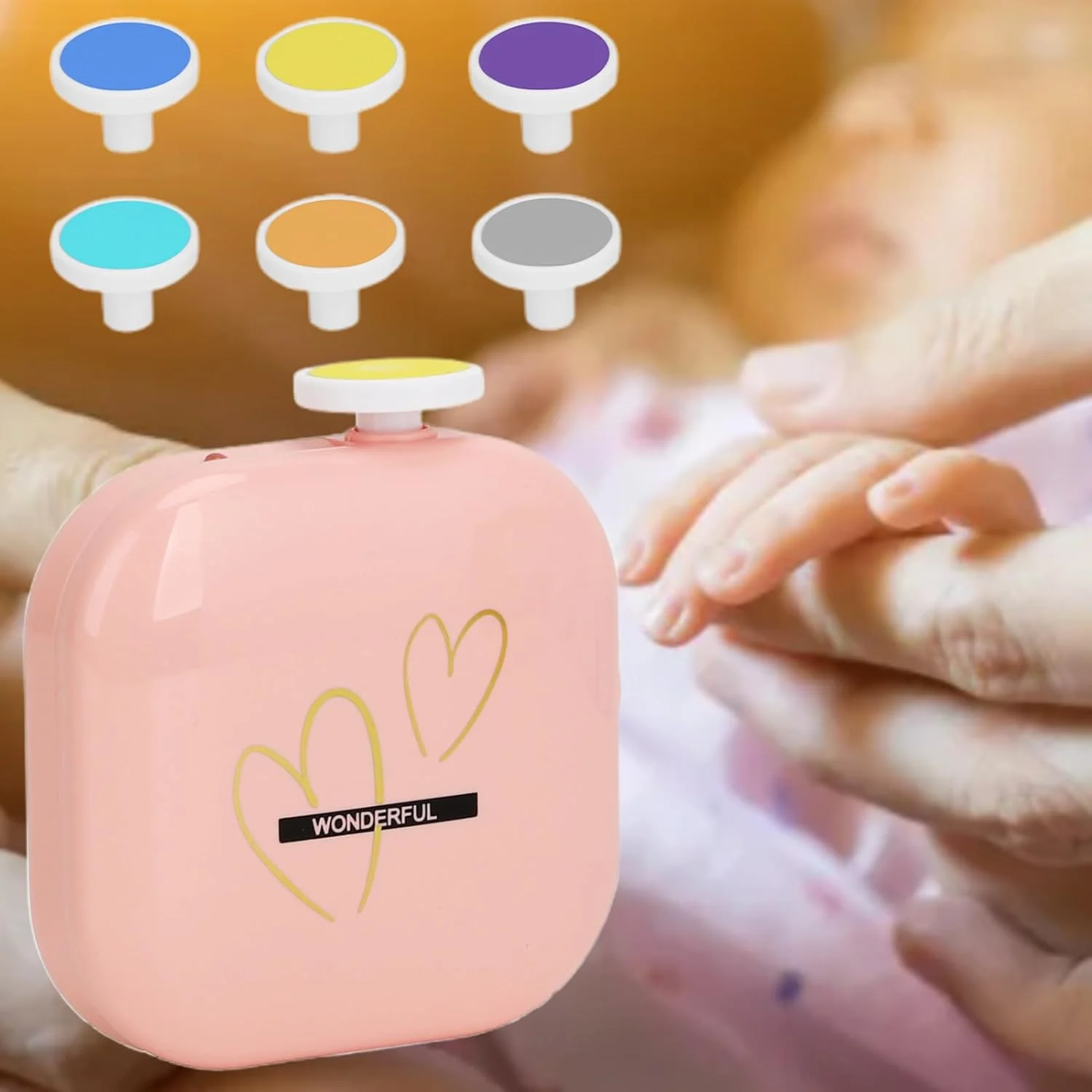 سوهان ناخن برقی کودک | سوهان ناخن برقی USB با قیچی، ابزار دقیق دو سرعته با 6 پد سمباده برای مانیکور ناخن های دست مناسب تمام سنین، بزرگسالان، پسران و دختران