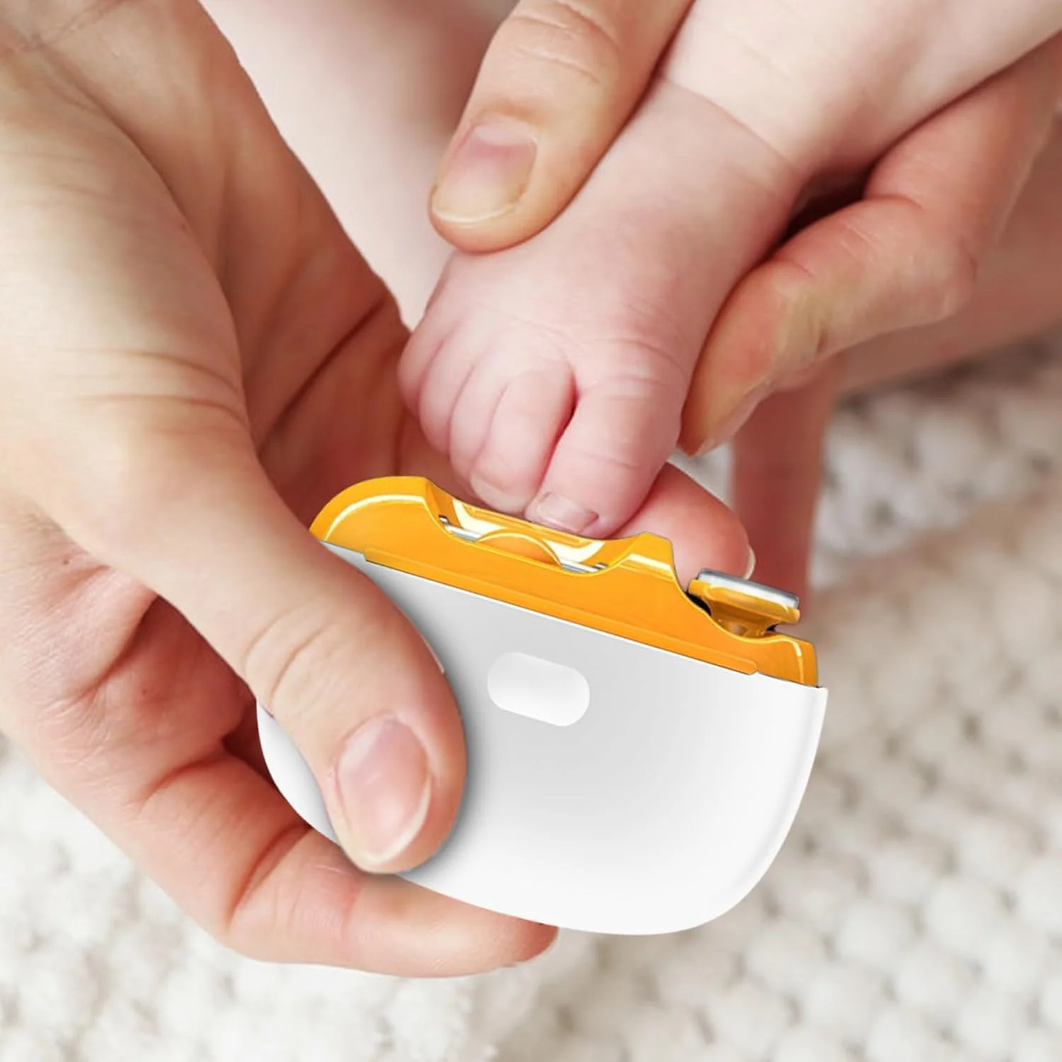 ناخن گیر برقی، سوهان و پولیش ناخن با نور LED دو سرعته | پولیشر و ناخن گیر شارژی USB برای نوزادان - برای زنان، مردان، کودکان، بزرگسالان، سالمندان و والدین