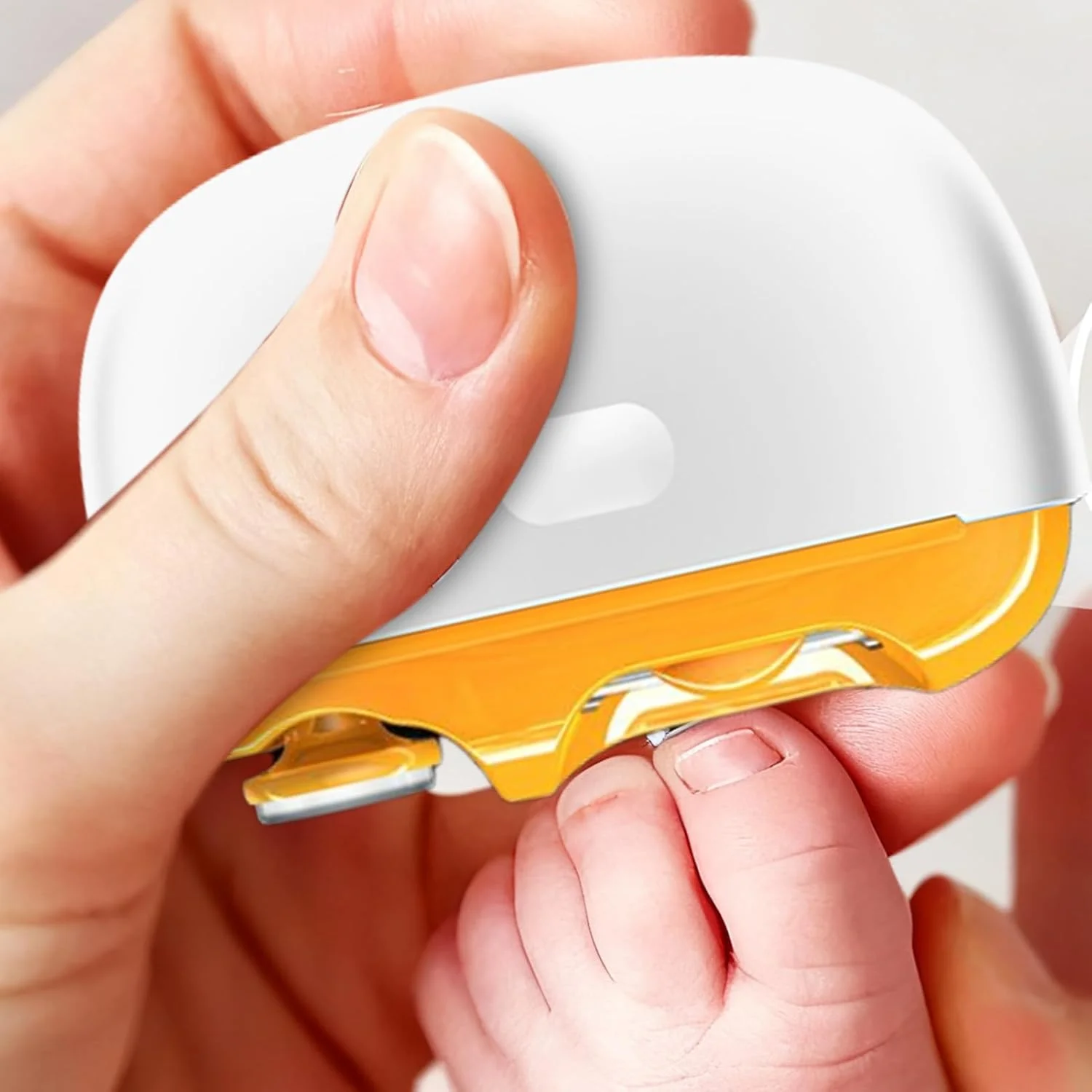 ناخن گیر برقی، سوهان و پولیش ناخن با نور LED دو سرعته | پولیشر و ناخن گیر شارژی USB برای نوزادان - برای زنان، مردان، کودکان، بزرگسالان، سالمندان و والدین