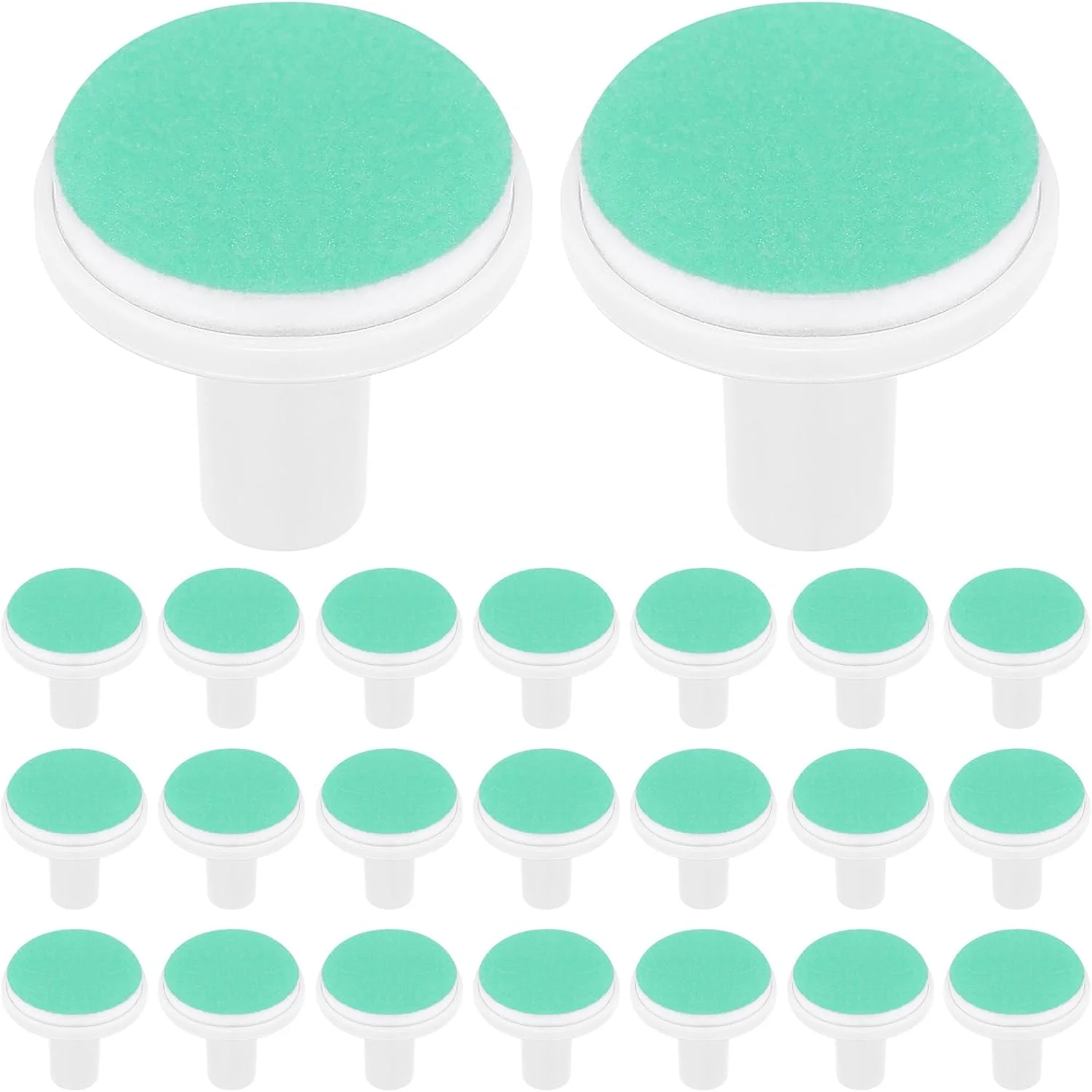 ibasenice 24 عدد پد سوهان ناخن کودک، پد های جایگزین ماشین اصلاح ناخن برقی برای پولیش ناخن نوزادان