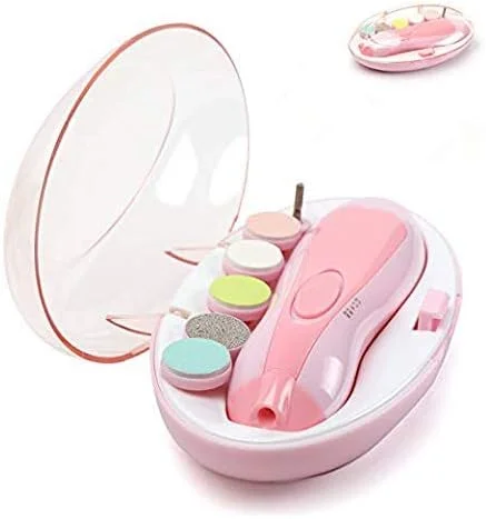 سوهان ناخن برقی نوزاد جدید، ناخن گیر نوزاد با 6 سری سمباده ایمن برای نوزاد | ناخن گیر برقی نوزاد با 6 سری سمباده برای نوزاد و کودک نوپا