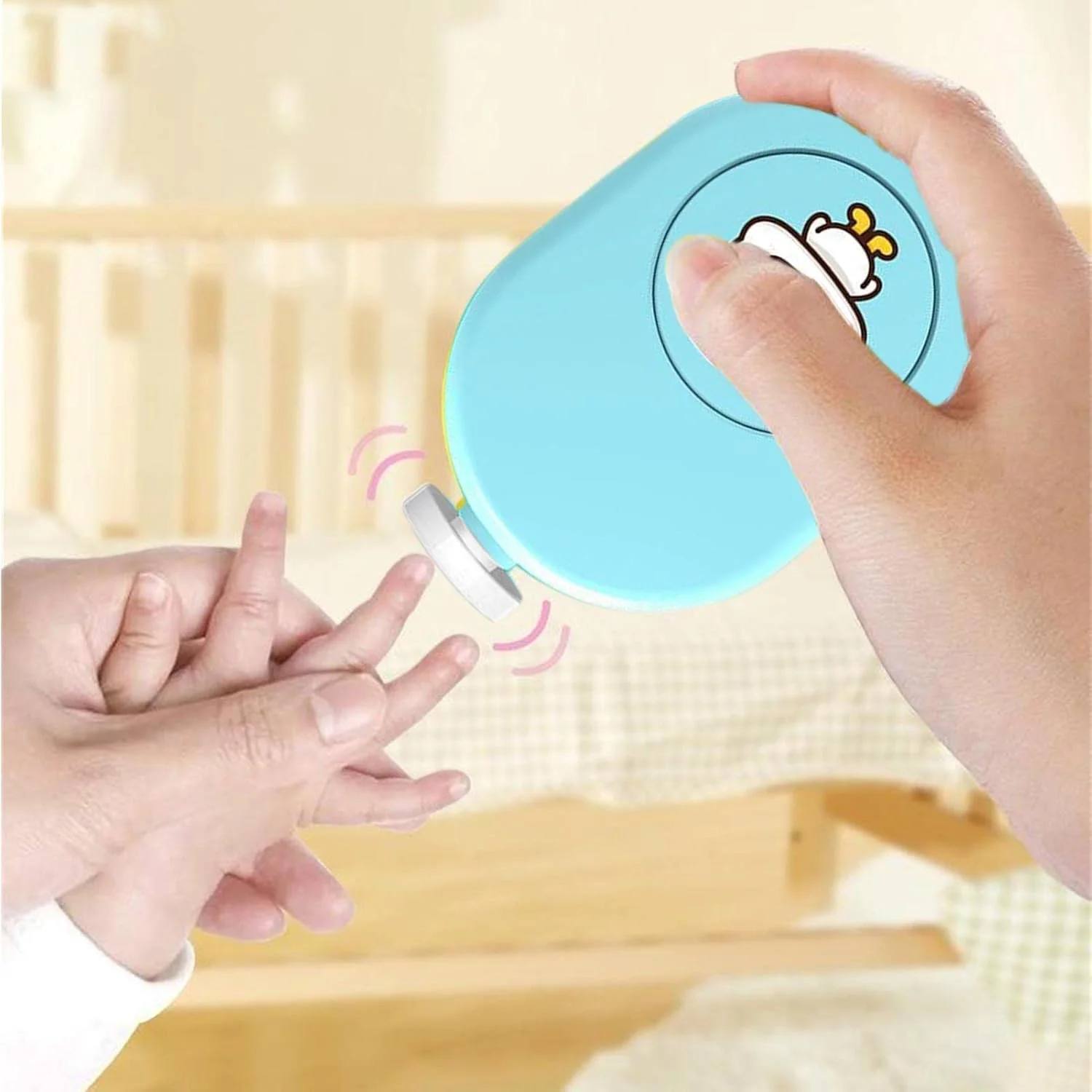 سوهان ناخن برقی کودک - ناخن گیر و سوهان ناخن - سوهان ناخن نوزاد برای کودکان، سری های سنگ زنی قابل تعویض، سوهان ناخن برقی کم صدا، مراقبت از ناخن کودک