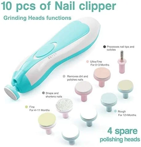 ناخن گیر برقی کودک AWH - سوهان ناخن با چراغ LED برای نوزاد و کودک نوپا