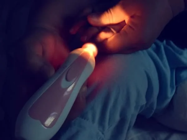 سوهان ناخن برقی کودک ویسفانلی، ست مانیکور و پدیکور 6 در 1 برای نوزاد، کودک نوپا یا بزرگسالان (آبی)