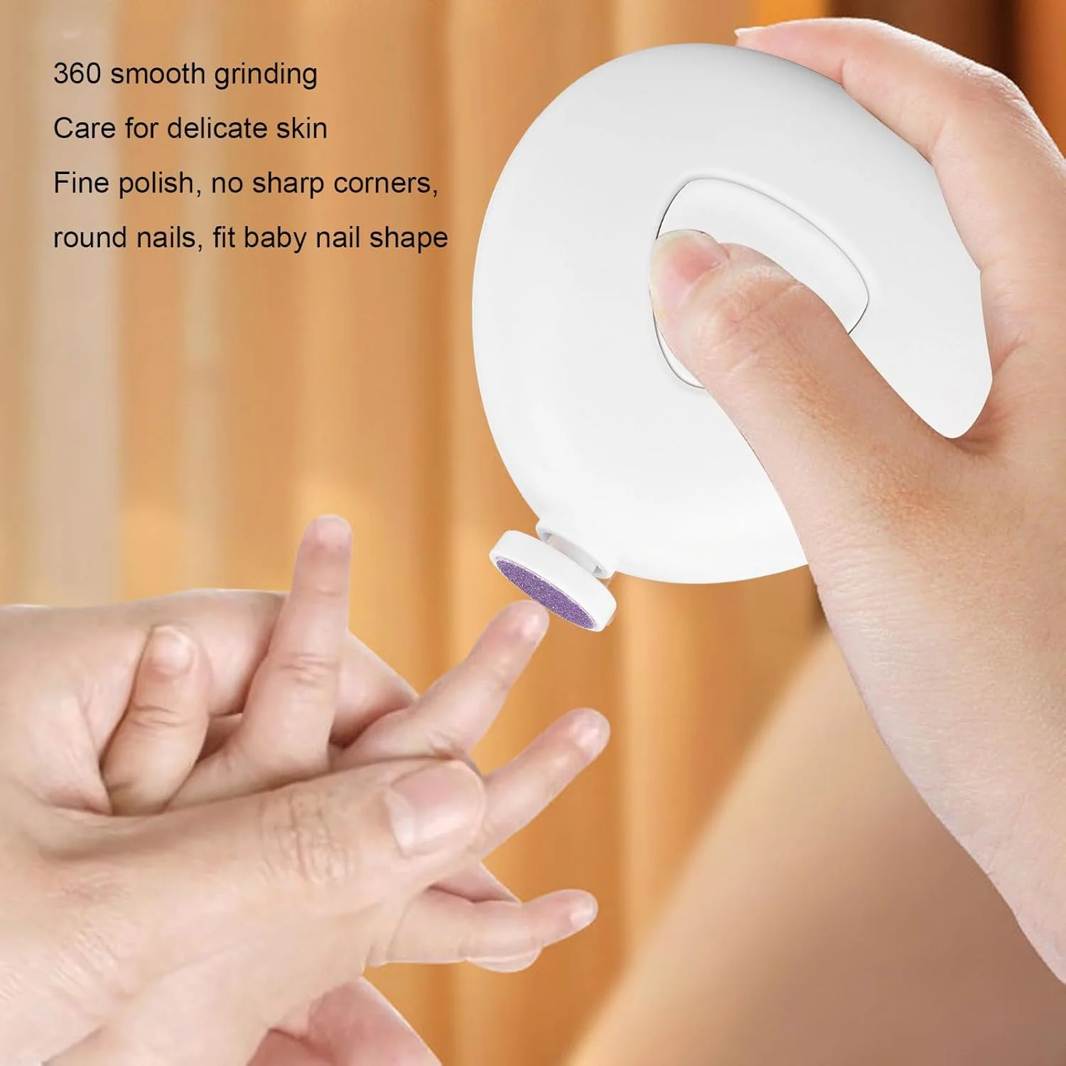 سوهان ناخن برقی کودک، ست تمیز کننده کارآمد ناخن کودک با 6 سری سمباده، جمع و جور و قابل حمل برای گردش های خانوادگی