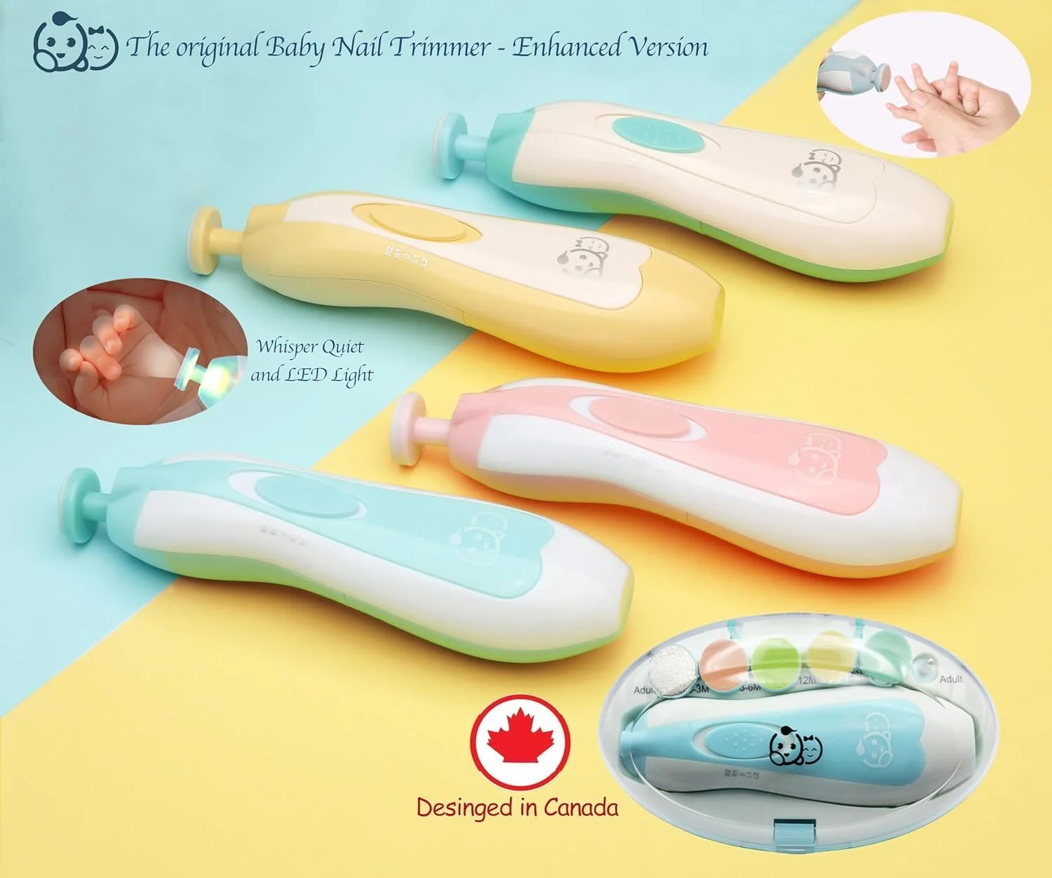 ناخن گیر برقی کودک 20 در 1 بیبی سیف، ست سوهان ناخن کودک، سری های تعویضی اضافی، مناسب برای انگشتان دست و پای نوزاد و کودک نوپا، اصلاح و پولیش (آبی) ناخن گیر برقی کودک 20 در 1 بیبی سیف، ست سوهان ناخن کودک، سری های تعویضی اضافی، مناسب برای انگشتان دست و پای نوزاد و کودک نوپا، اصلاح و پولیش (آبی)